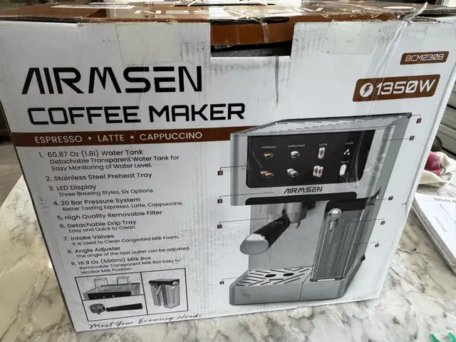 AIRMSEN ESPRESSO AND CAPPUCCINO MACHINE in Coffee Makers in Kitchener / Waterloo - Image 3