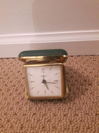 Vintage German Europa Alarm Clock 2 Jewels with Box