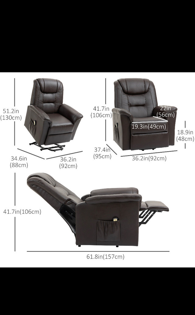 Power lift reclining chair  in Couches & Futons in City of Toronto - Image 2