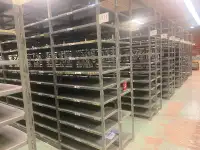 18” x 36” used steel industrial shelving units