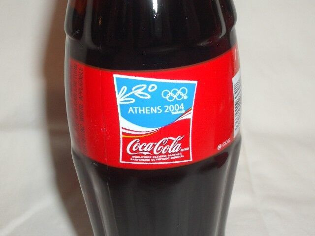 6 Pack of Full Coco Cola Glass Bottles (2004 Athens Olympics) in Arts & Collectibles in City of Toronto - Image 3