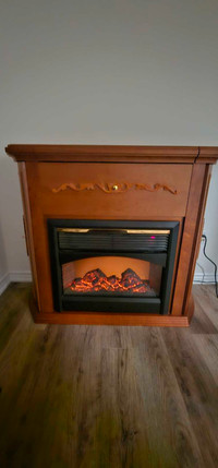 Electric Fireplace with Fire/Wood log sound 750/1500 Watt