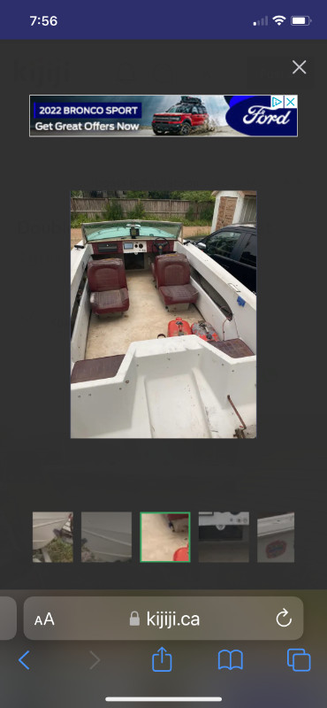 Double Eagle 18 ft Boat and Galvanized Trailer in Powerboats & Motorboats in Regina - Image 4
