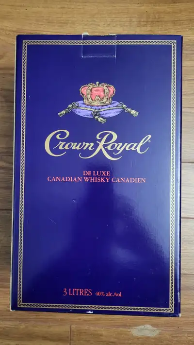 Vintage Crown Royal 3L Bottle with Original Box, View more