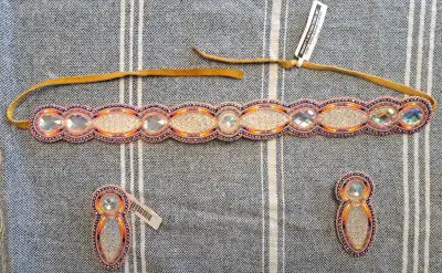 Stoney Beaded Headband & Earrings (30560143) , View more