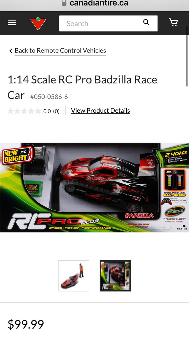 1:14 Scale RC Pro Badzilla Race Car in Toys & Games in City of Toronto - Image 2