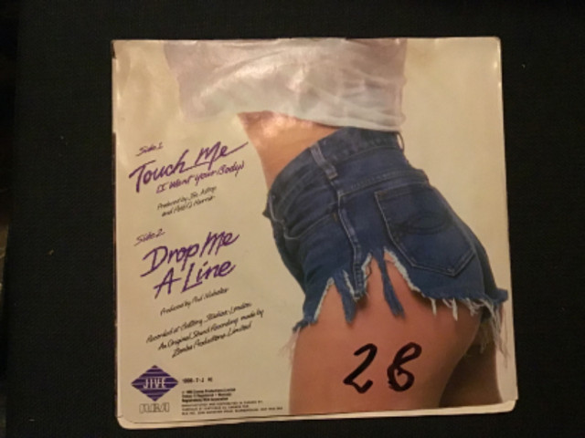 45 tours/45 r.p.m, Samantha Fox “Touch me”(I want your body) dans Autre  à Lévis - Image 2