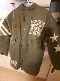 BiKe TOO SKuLL  jacket coat. Totaly Unique.  Unisex