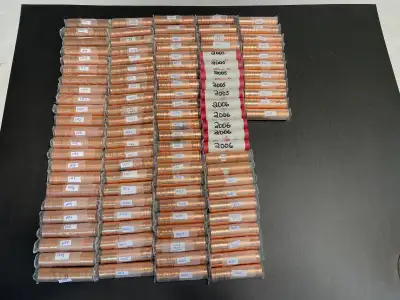 CANADIAN PENNY ROLLS.  NEW, View more