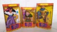 Disney NIB Esmerelda, Quasimodo/Hunchback, Phoebus Dolls Barbie