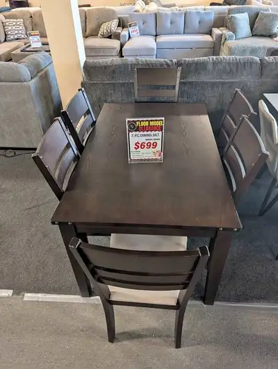  LAST CHANCE! 7-PC DINING SET CLEARANCE – ONLY $599 , View more