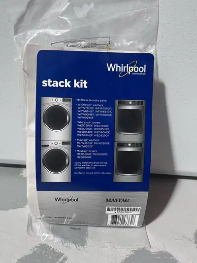 Whirlpool W10869845 Genuine OEM Stacking Kit For Washers & Dryer, View more