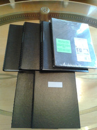 6 Notebooks or Undated DailyPlanners,Brand New.Durable HardCover
