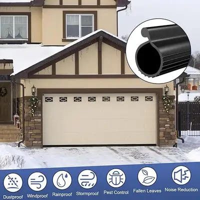Garage Door Seal P Bulb - 20ft Flexible Weatherproof, View more