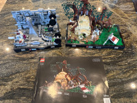 2x Lego Star Wars Dioramas! 75330  and 75329