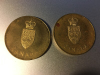 2 Canada Confederation 1867-1967 Canada Coin /Token