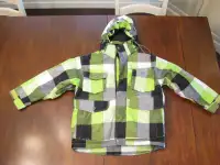 Youth Size Small Unisex Ripzone X5 Green White Plaid Winter Coat