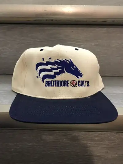 RARE Vintage Baltimore COLTS Stallions CFL Snapback Hat Condition: NEW