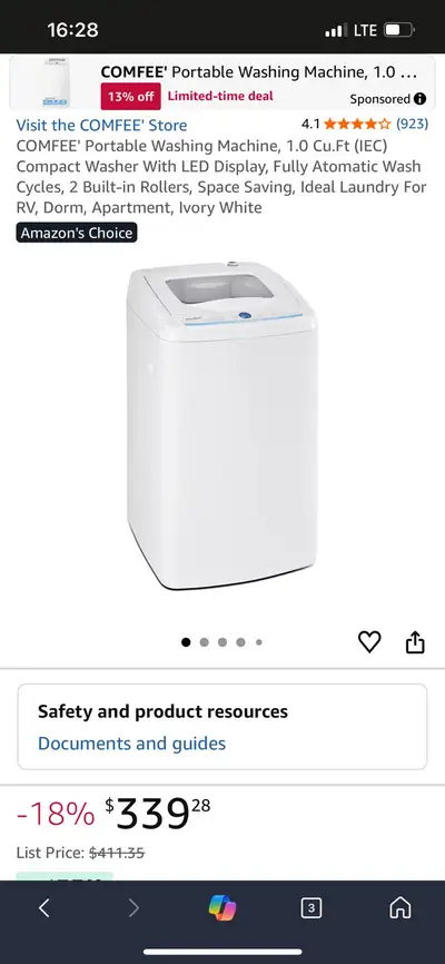 comfee portable washing machine, View more