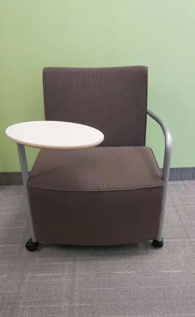 Gently Used Herman Miller Celeste Lounge Chairs with tablet arm, View more