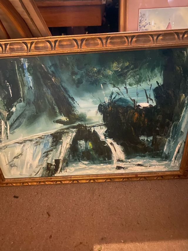 exciting original abstract oil painting in Arts & Collectibles in Ottawa - Image 2