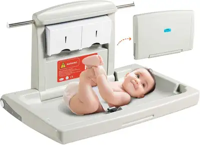 Wall-Mounted Baby Changing Station, Horizontal, View more