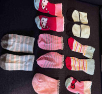 Baby socks 0-6 months 7 pairs for total $5.