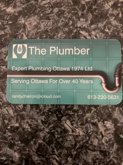 Expert Plumbing & Drain ottawa 1974 Ltd . Plumber ! Licensed & Insured I am offering plumbing and dr...