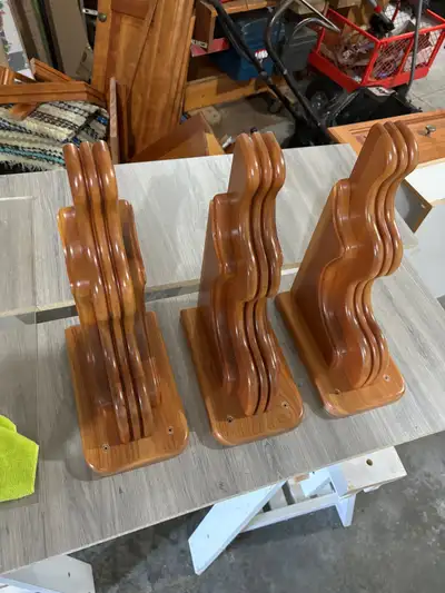 Corbels or brackets used for kitchen island overhang support. 14”x9” hardwood