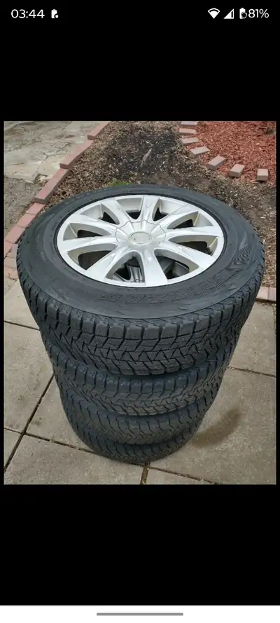 Fits many cars, SUV. Came off Toyota Venza 235/65/18 winter tires. Yonge and Lawrence area in Toront...