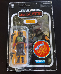 Star Wars The Mandalorian retro series Boba Fett Figure