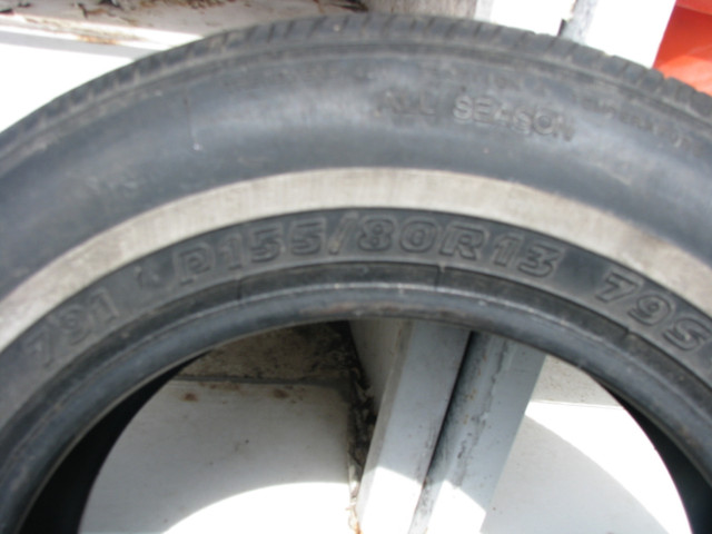 2 pair of 155/80R13 in Tires & Rims in Lethbridge