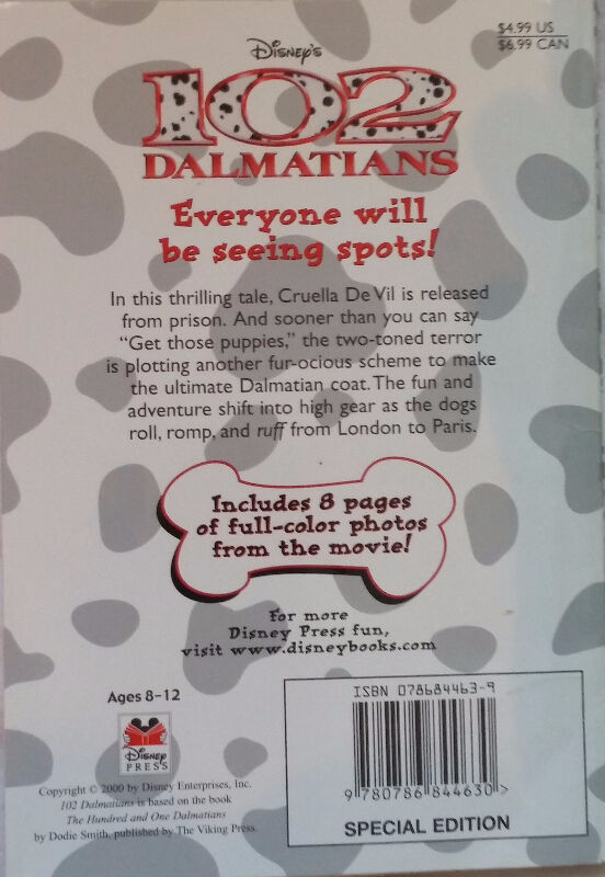 102 Dalmatians Junior Novel Chapter Book in Children & Young Adult in London - Image 2