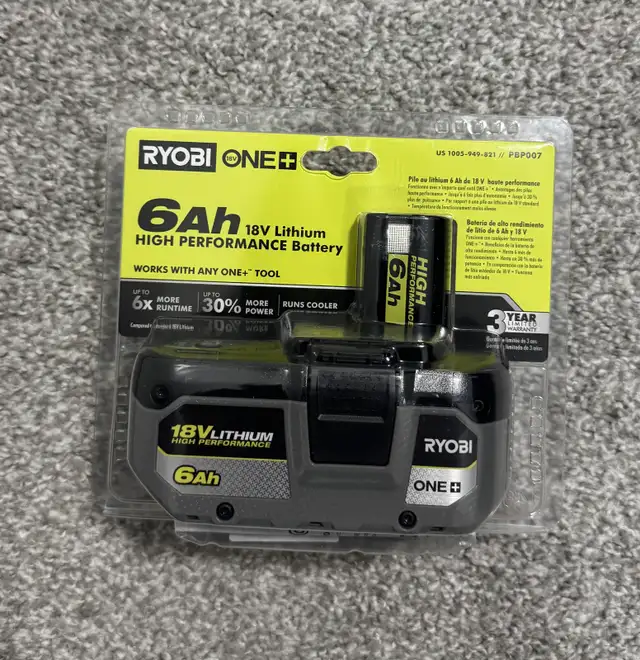 RYOBI 18V ONE+ HIGH PERFORMANCE Lithium-Ion 6.0 Ah Battery in Power Tools in Calgary - Image 2