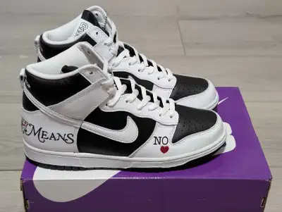 DS Nike x Supreme" By Any Means SB Dunk High - Size 9, View more