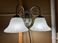 2 Lamp Wall Mount Sconce Light Fixture x2 Almost Free