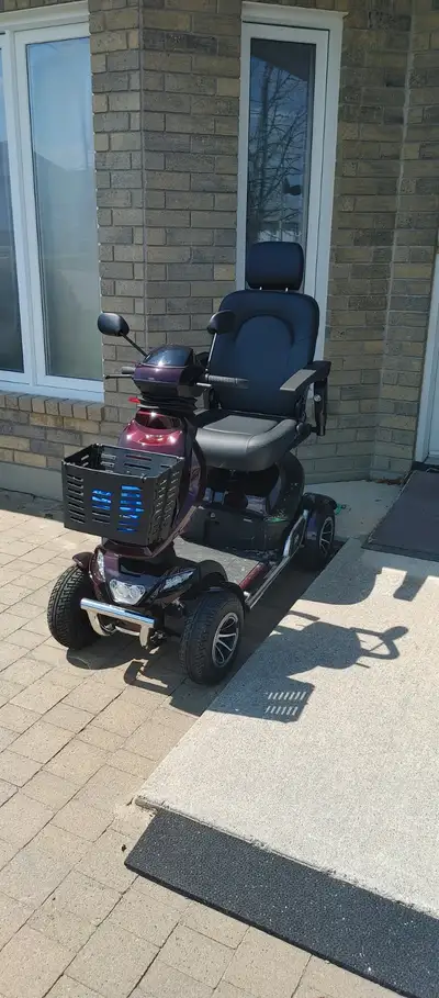 Acheté il y'a 2 ans et utilisé une dizaine de fois 30km d'autonomie et vient avec chargeur et toile