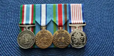 Museum quality military medals group Court mounted, full size Canadian Peacekeeping Medal UNFICYP -...