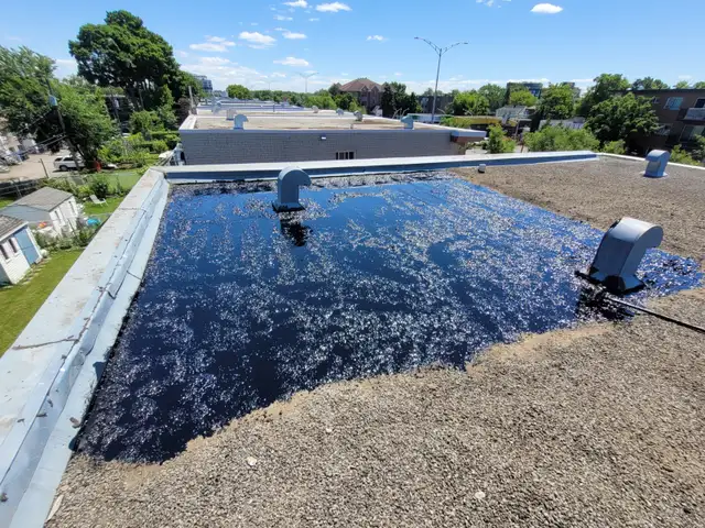 Roof Repair, Water Infiltration Emergency, Flat Roof Leak