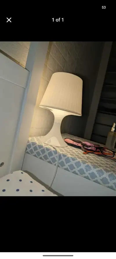 IKEA bedside lamp with bulb, View more