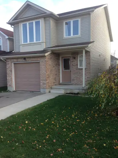 This lovely home features an open concept main floor kitchen / dinette / living room (living room ha...
