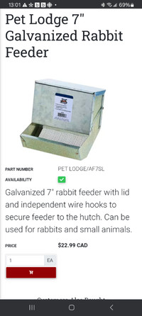 Galvanised feeders
