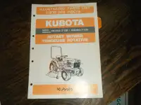 Kubota RC54-71B, RC60-71B Rotary Mower Parts List Manual