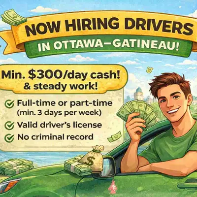 Delivery Driver - 300$ Cash Daily Guaranteed , View more