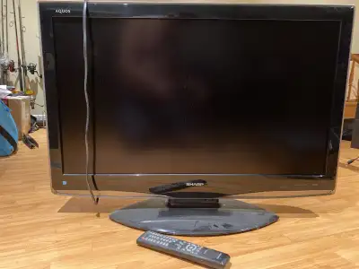 Sharp aquos tv with remote, View more
