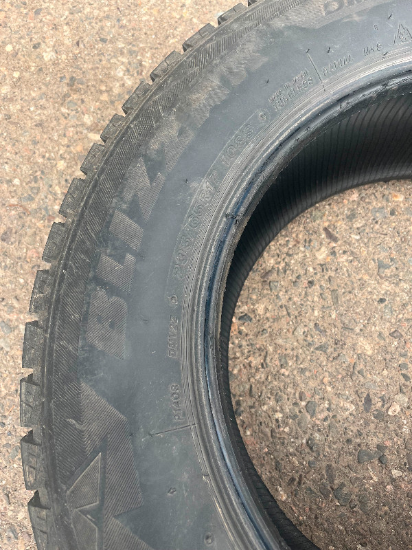 Bridgestone winter tires.  Set of 4. in Tires & Rims in Thunder Bay - Image 2