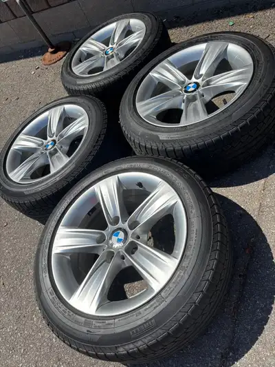 OEM 16"BMW rims(5x120)+205/55/R16 Pirelli A/S- 1/ 3 Series/Z3/Z4 Set of four Authentic 16 inch BMW S...