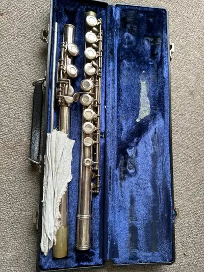 Flute with case, View more