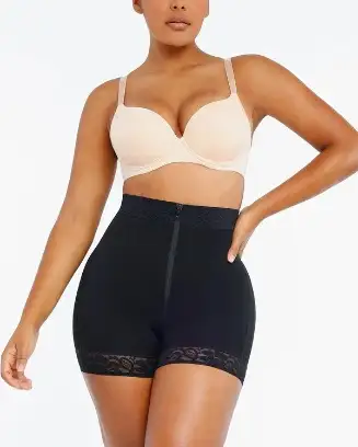 Lace Steel Boned Butt Enhancer Short, View more