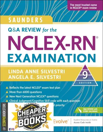 Saunders Q and a Review for the NCLEX-RN® Examination 9th edition by Linda Anne Silvestri 9780323930...
